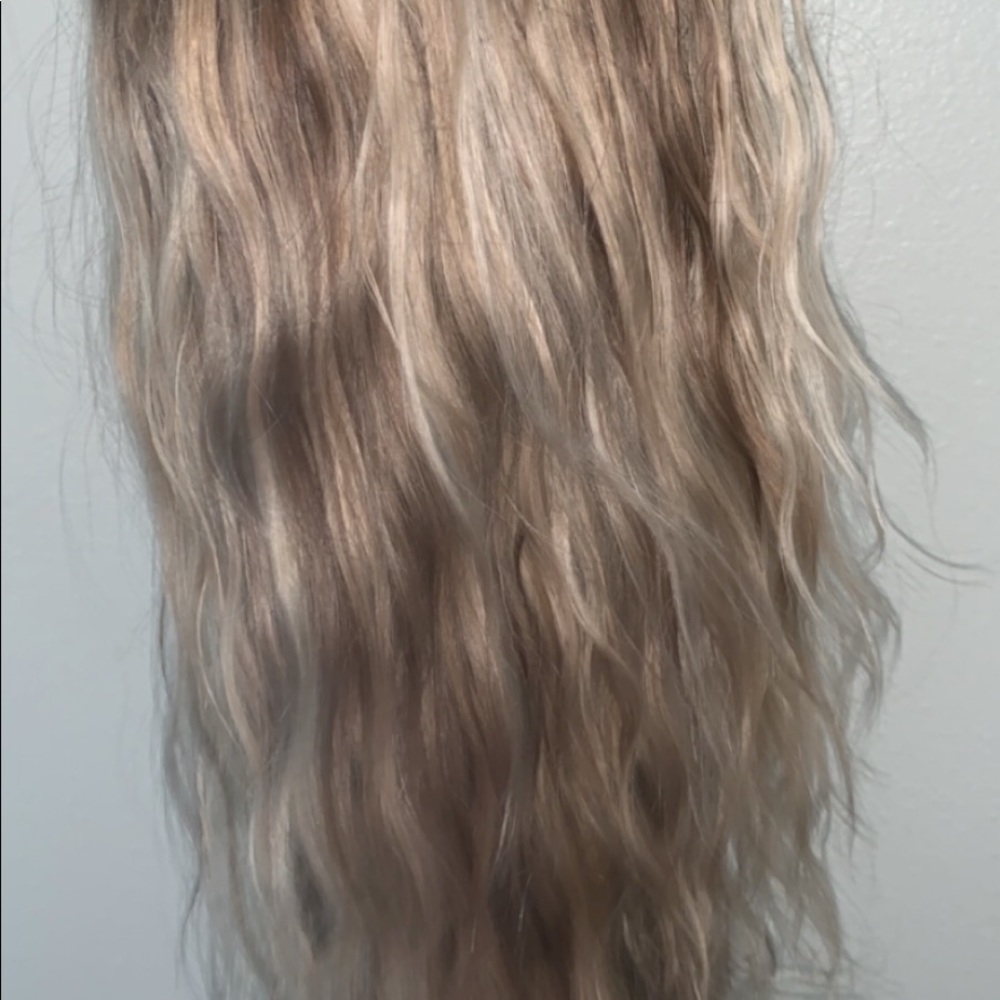 18in human hair lace wig handmade